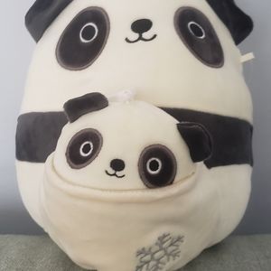 ❄Squishmallow Holiday Mom&Baby Panda❄